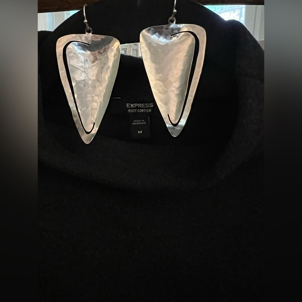 Silpada Sterling Silver Hammered Earrings